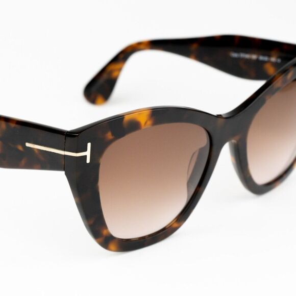 NEW Tom Ford FT0940/S CARA 55F Havana Gradient Brown Cat Eye Women Sunglasses - Picture 6 of 12